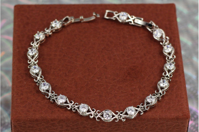 Браслет Xuping Jewelry солодка цукерка 19.5 см 6 мм сріблястий
