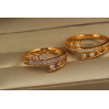 Кільце Xuping Jewelry підйом і спуск р 19 золотисте