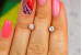 Сережки гвоздики Xuping Jewelry камінці на шість кріплень 4 мм золотисті