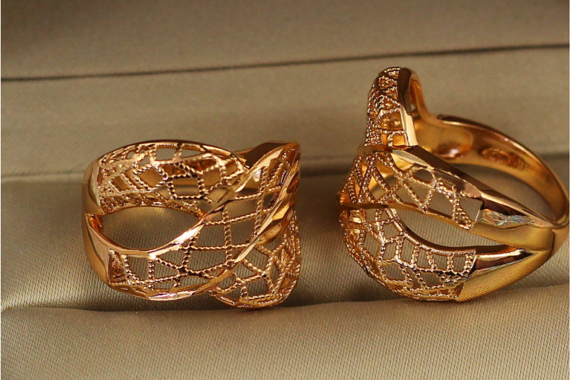 Кільце Xuping Jewelry пристрасть 16 золотисте