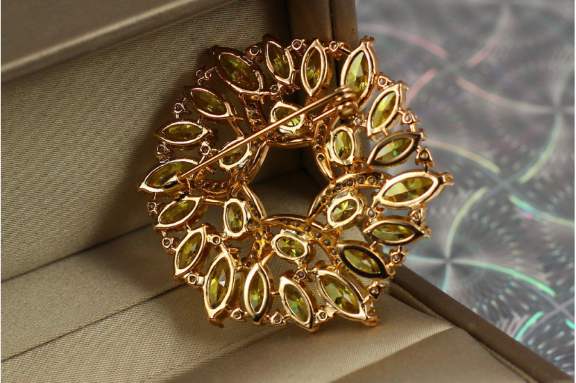 Брошка Xuping Jewelry сонечко 4.2 см золотиста