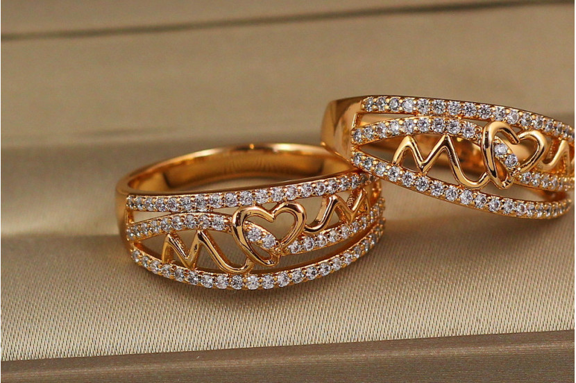 Кільце Xuping Jewelry биття серця р 19 золотисте