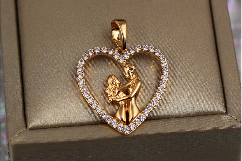Кулон Xuping Jewelry негасне кохання 2 см золотистий