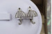 Сережки Xuping Jewelry парасолька 1.6 см сріблясті