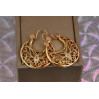 Сережки коромислу Xuping Jewelry Аза 3.3 см золотисті