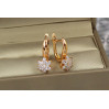 Сережки Xuping Jewelry північна квітка 2 см золотисті