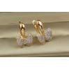 Сережки Xuping Jewelry неповторний метелик 1.8 см золотисті