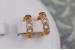 Сережки Xuping Jewelry ланцюг 1.6 см золотисті