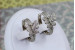 Сережки Xuping Jewelry політ метелика 2.4 см сріблясті