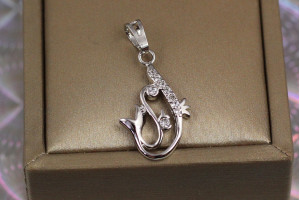 Кулон Xuping Jewelry рибка чарівниця 2.2 см сріблястий