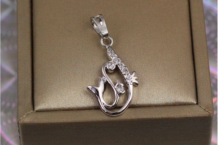 Кулон Xuping Jewelry рибка чарівниця 2.2 см сріблястий
