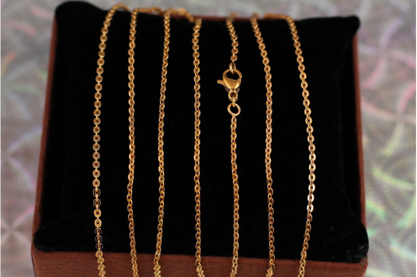 Ланцюг Xuping Jewelry щільний якірний 50 см 1.5 мм золотистий