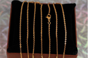 Цепь Xuping Jewelry щільний якорний 60 см 1.5 мм золотистий