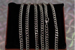 Цегла Xuping Jewelry панцирний гурмет 60 см 4 мм сріблястий