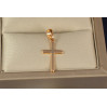 Хрестик Xuping Jewelry тонкий гладкий 2 см золотистий