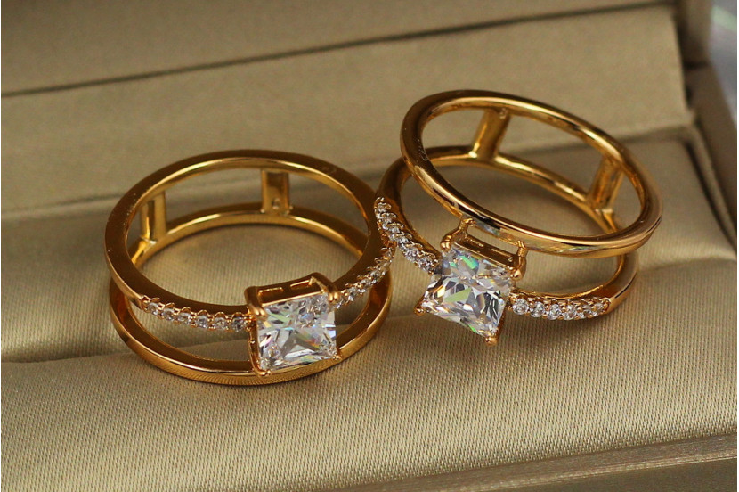 Кільце Xuping Jewelry сансет р 16 золотисте