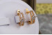 Сережки Xuping Jewelry дриада 1.5 см золотисті