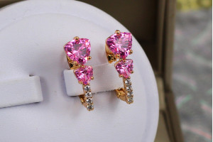 Сережки Xuping Jewelry шафран 2.1 см золоті