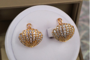 Сережки Xuping Jewelry Аріель 1.7 см золоті Сережки Xuping Jewelry Аріель 1.7 см золоті