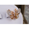 Сережки Xuping Jewelry легкокрилий метелик із родієм 1.7 см золотисті