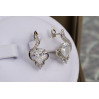 Сережки Xuping Jewelry звуки весни 1.9 см сріблясті