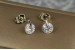 Сережки гвоздики Xuping Jewelry сніжна королева 9 мм сріблясті