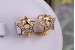 Сережки дитячі Xuping Jewelry тінь зірки 1.2 см золотисті
