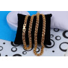 Ланцюг Xuping Jewelry круглий бісмарк застібка як на годиннику 45 см 6 мм золотистий