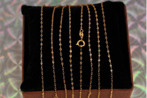 Цепь Xuping Jewelry лезо 50 см 1.5 мм золотистий