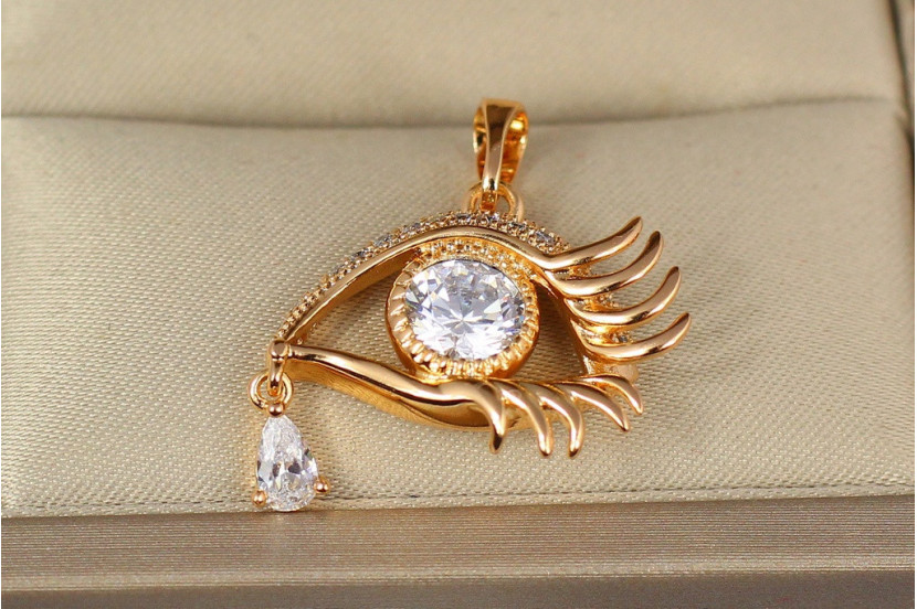 Кулон Xuping Jewelry очей зі сльозкою 1.5 см золотистий