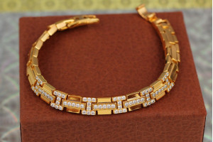 Браслет Xuping Jewelry сокровища монтесумі 19 см 8 мм золотистий