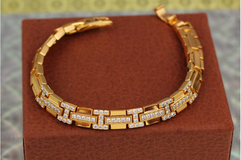 Браслет Xuping Jewelry скарби монтесуми 19 см 8 мм золотистий