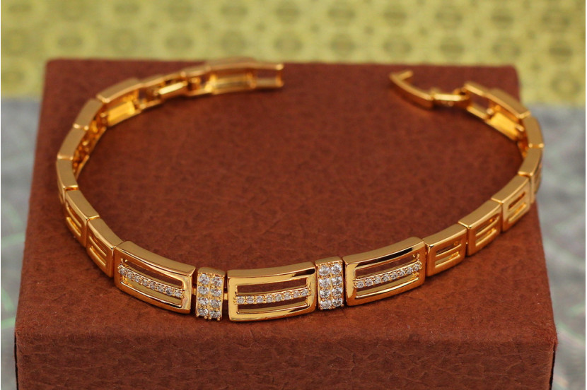 Браслет Xuping Jewelry Будапешт 19 см 8 мм золотистий