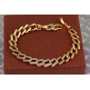 Браслет Xuping Jewelry косий кордон 17 см 9 мм золотистий