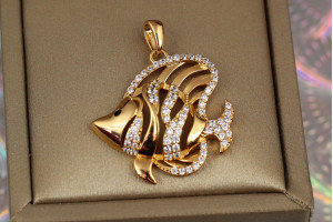 Кулон Xuping Jewelry рибка скалярія 2.4 см золотистий