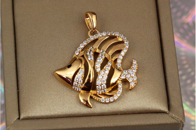 Кулон Xuping Jewelry рибка скалярія 2.4 см золотистий
