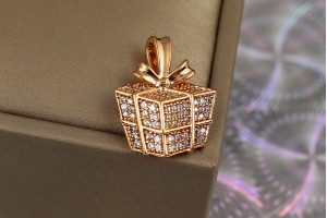 Кулон Xuping Jewelry подарунок 2.2 см золотистий