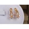 Сережки Xuping Jewelry ромб Кавайї 1.7 см золотисті