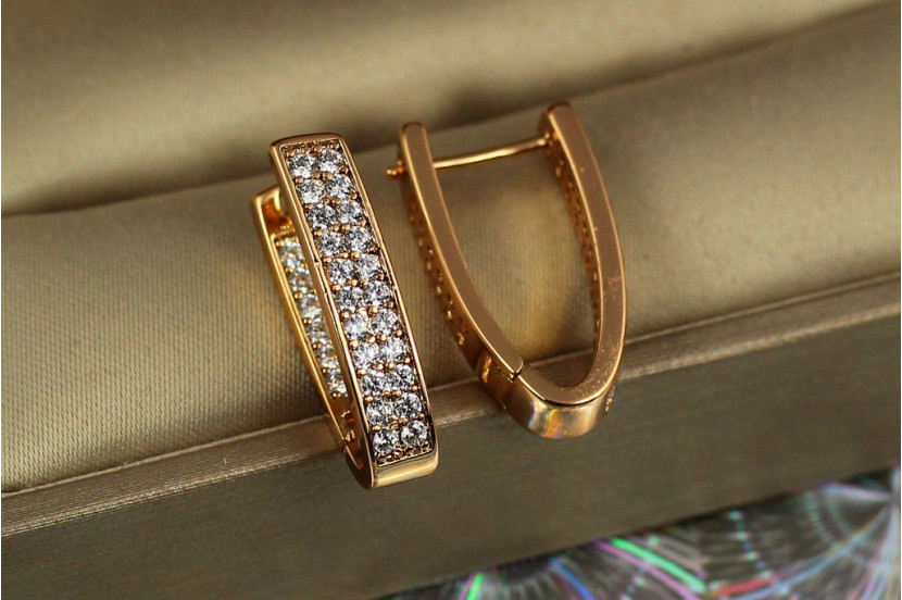 Сережки Xuping Jewelry подарунок долі 2 см золотисті