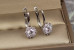 Сережки Xuping Jewelry хризантема 1.7 см сріблясті