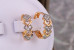 Сережки Xuping Jewelry танець ромбів із родієм 1.6 см золотисті