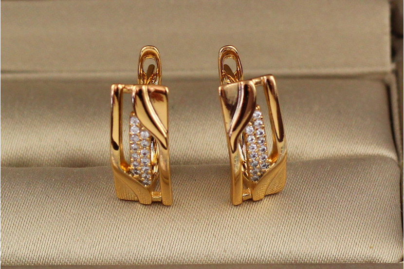 Сережки Xuping Jewelry Аризона 1.6 см золотисті