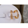 Сережки Xuping Jewelry накидна петля 1.8 см золотисті