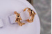 Сережки Xuping Jewelry дельфінчик 1,3 см золотисті