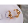 Сережки Xuping Jewelry дельфінчик 1,3 см золотисті