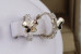 Сережки Xuping Jewelry метелик на стеблах із фіанітів 1.3 см сріблясті