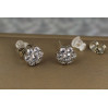 Сережки Xuping Jewelry суцвіття 9 мм сріблясті