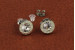 Сережки Xuping Jewelry римські цифри 10 мм сріблясті