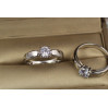 Кільце Xuping Jewelry камінь 6 мм 19 р сріблясте