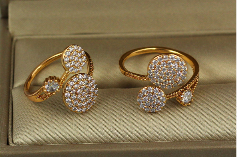 Кільце Xuping Jewelry шансон'є р 16+ золотисте